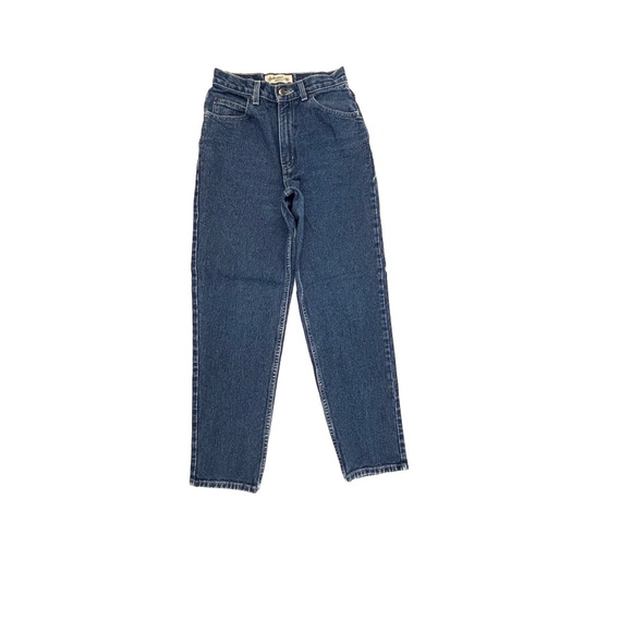 St. John's Bay Relaxed Fit Women's size 4P Dark Wash Blue Denim jeans - Picture 1 of 4